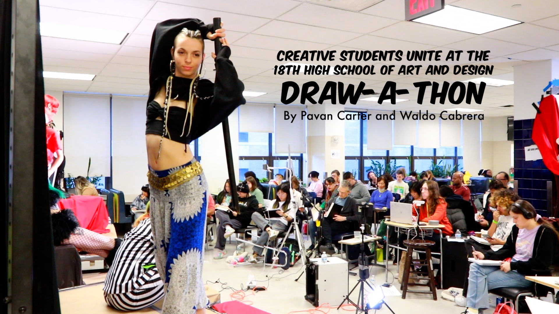 Creative Students Unite at the 18th High School of Art and Design Draw-A-Thon